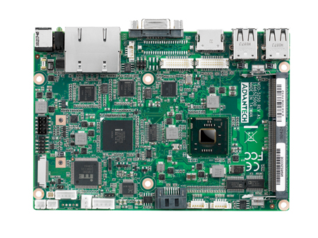 3.5” Embedded Single Board Computer  Intel<sup>®</sup> Atom D2550 Dual Core, MIOe Expansion,VGA, LVDS, HDMI